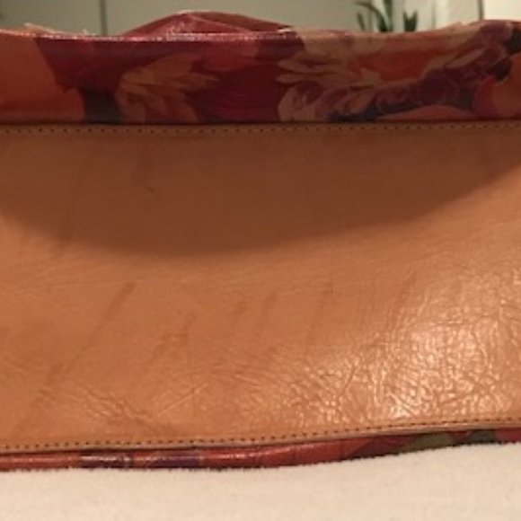 Italian Leather Maurizio Taiuti Hand painted floral handbag - Picture 8 of 8